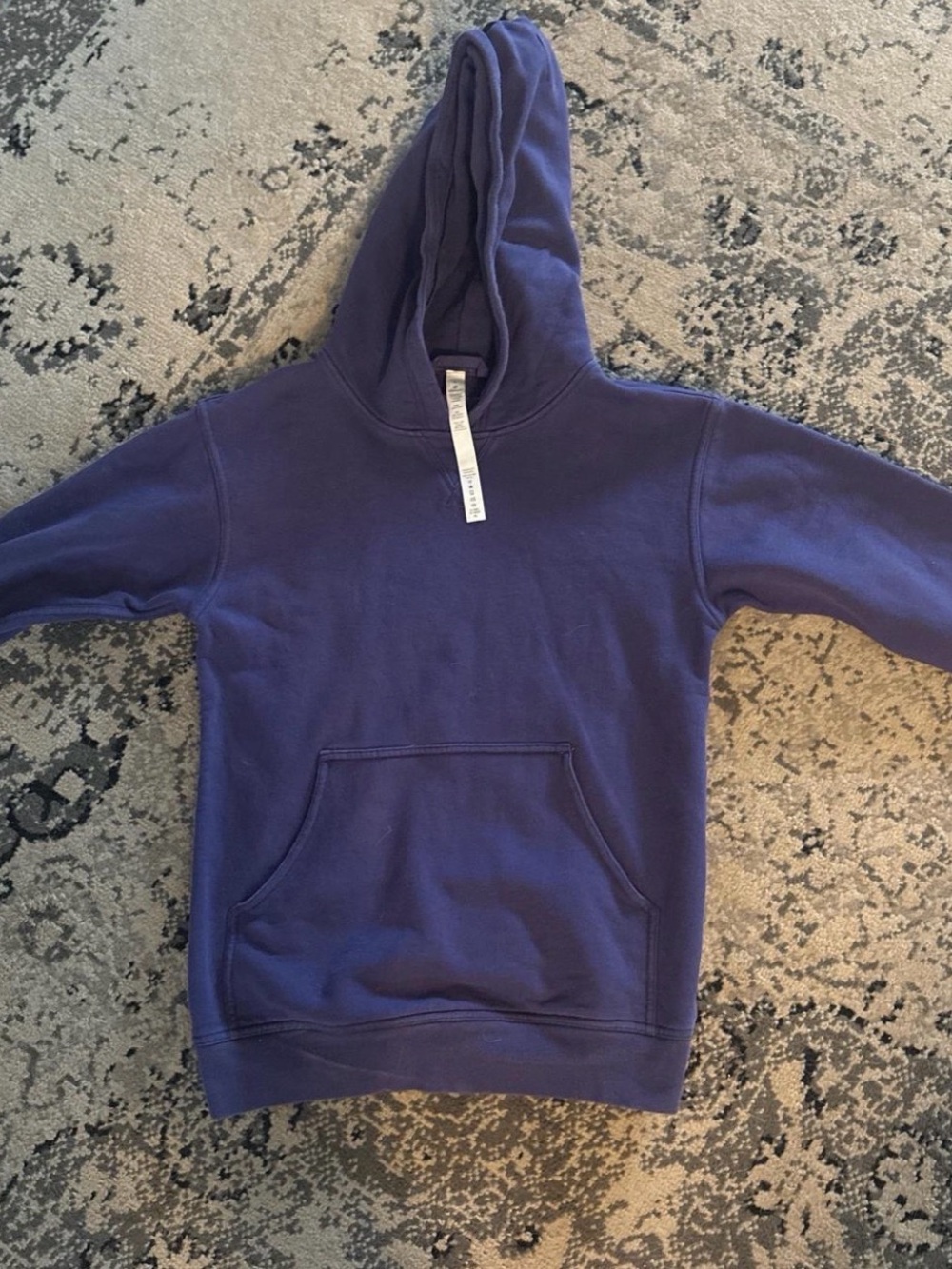 Purple Hooded Pullover Sweatshirt